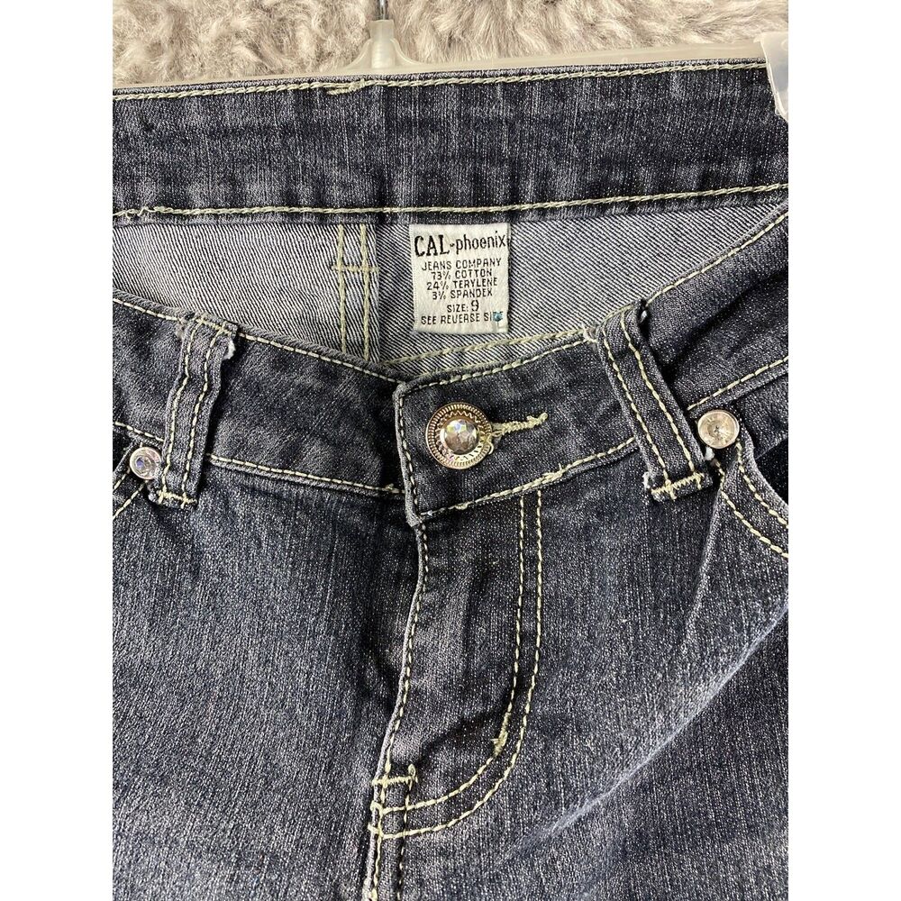 Cal Phoenix Jeans Women's 30x29 Skinny Stretch Juniors Blue Denim Casual - Picture 3 of 9